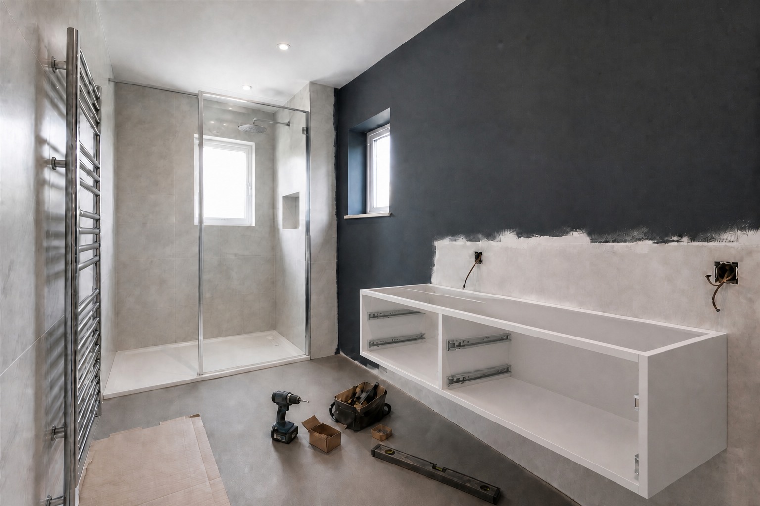 Family Bathroom, Gillingham — during